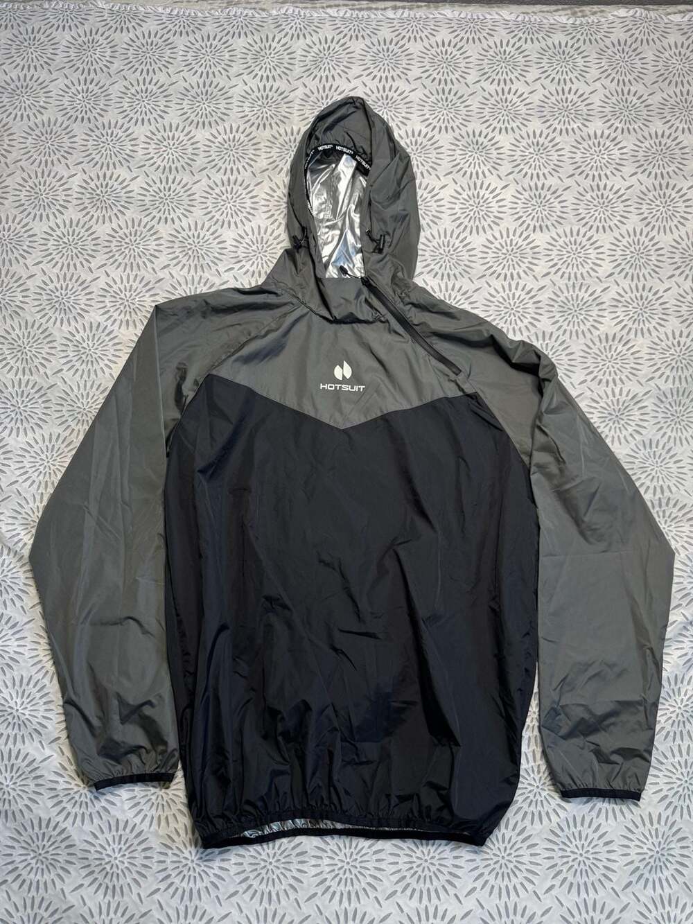 HotSuit Men's Sauna Suit Jacket Weight Loss Gym Sweat Black Size XL